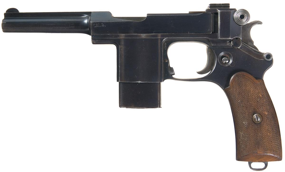Пистолет Bergmann-Bayard Model 1908 выпущенный в Бельгии на заводе AEP