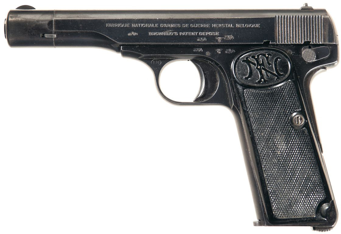Неполная разборка пистолета FN Browning M1910