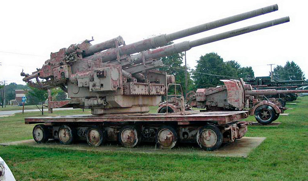 Сдвоенная установка 128-мм зенитной пушки FlaK-40 обр. 1941 г. («Zwilling»)