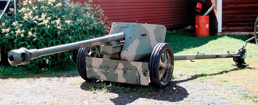 Немецкая 75-мм противотанковая пушка PaK-40 обр. 1939 г.