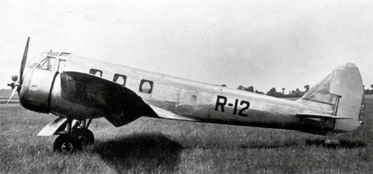 Прототип бомбардировщика Бристоль «Бленхейм», гражданский 6-8 местный самолет «Бристоль»-142