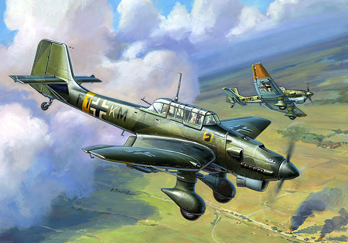 Пикирующий бомбардировщик Юнкерс Ju.87 «Штука»