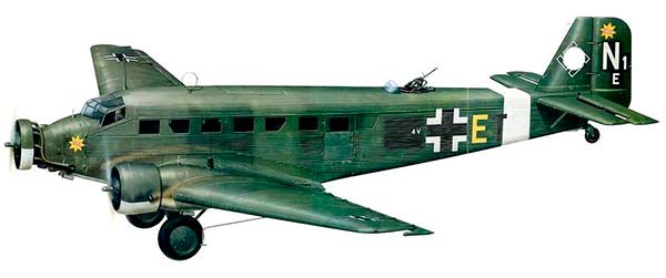 Транспортный самолет Юнкерс Ju-52 (Германия)