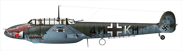 Тяжелый (ночной) немецкий истребитель Bf-110 