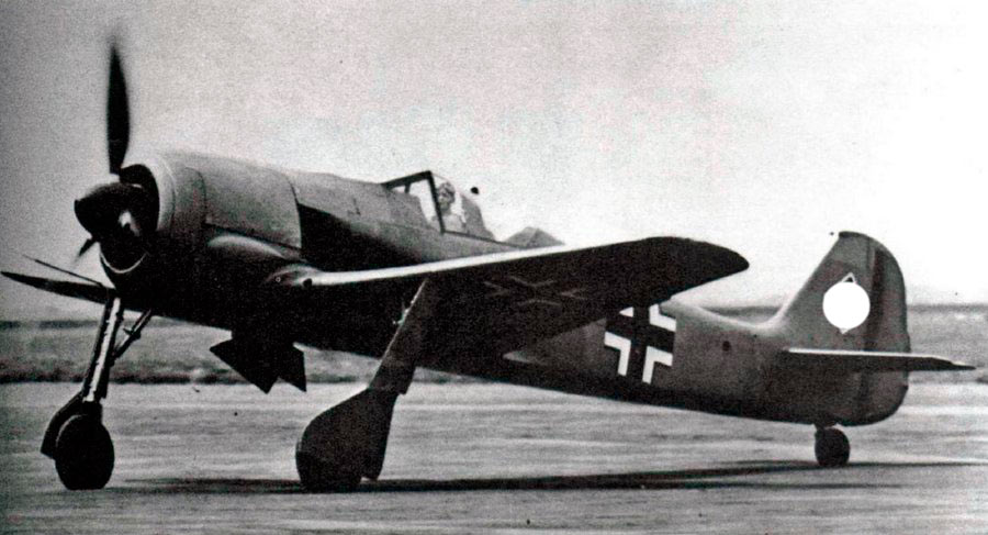 FW-190A-0 - один из первых. Пока ещё даже без вооружения