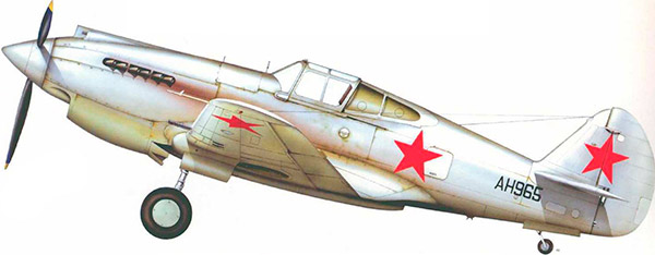 P-40 Томагавк в зимней окраске советских ВВС