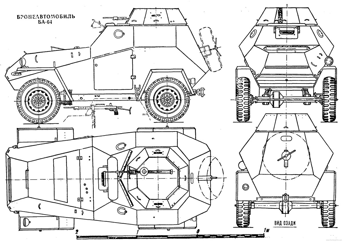 Ба 64 бронеавтомобиль чертежи