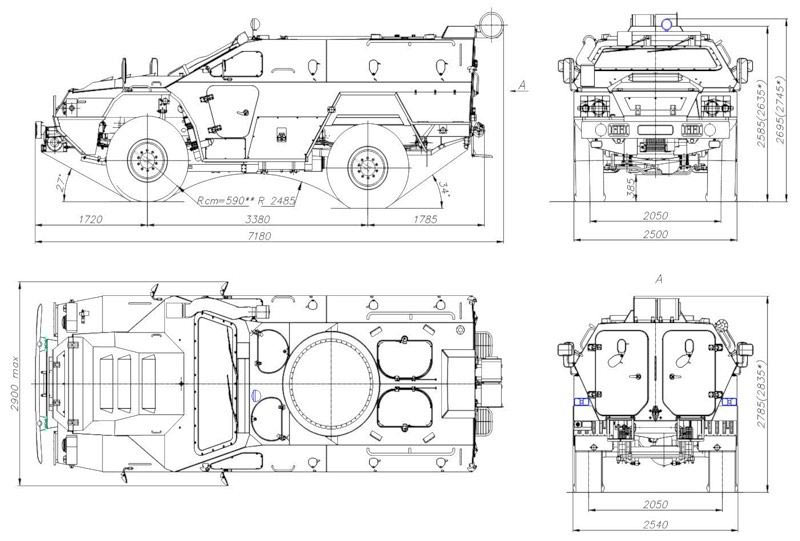 Бронеавтомобиль тигр чертеж