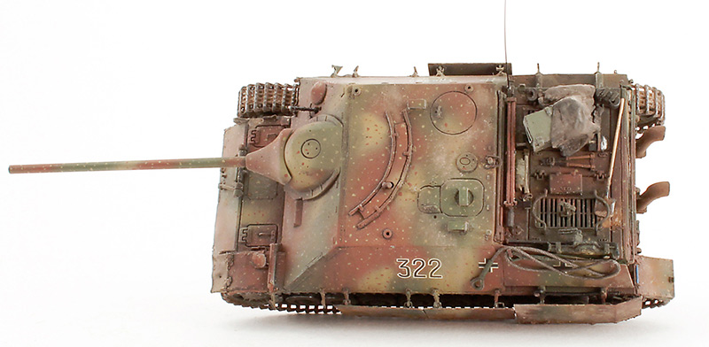 Истребитель танков Jagdpanzer IV, вид сверху (модель)