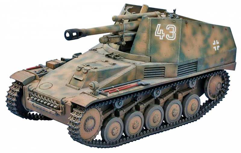 Немецкая самоходная 105-мм гаубица «Wespe» (Sd.Kfz.124)