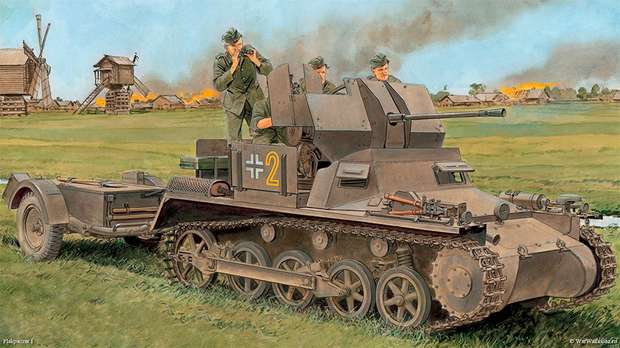Немецкий зенитный танк «FlakPanzer»-I