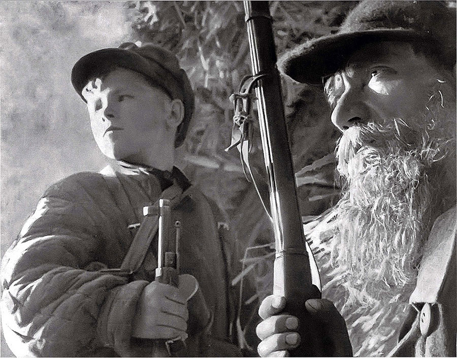 Снимок Михаила Трахмана, сделан 07.01.1943, Партизаны