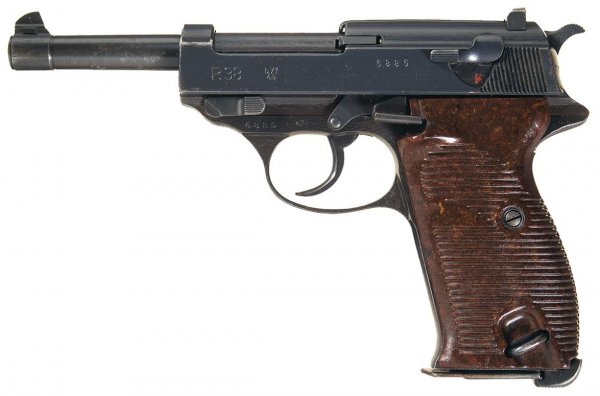 Walther P.38 с обозначением «byf 44», выпущенный в 1944 году