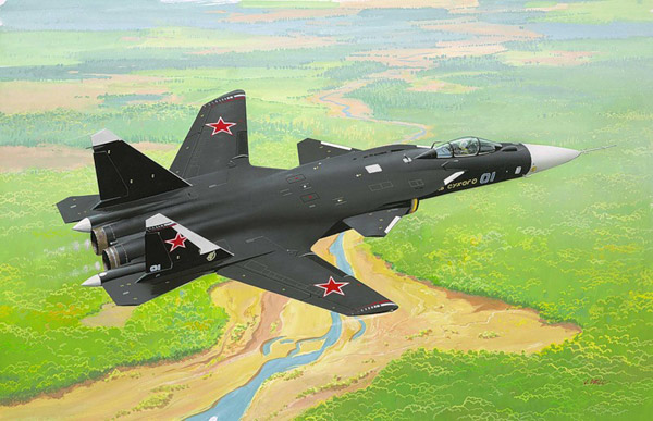 Российский истребитель Су-47 Беркут или С-37 Беркут
