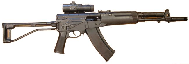 Автомат АЕК-971 калибра 5.45x39, ранний серийный вариант, с установленным коллиматорным прицелом