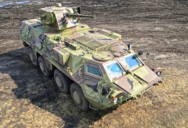 БТР-4В с боевым модулем БМ-7 «Парус»