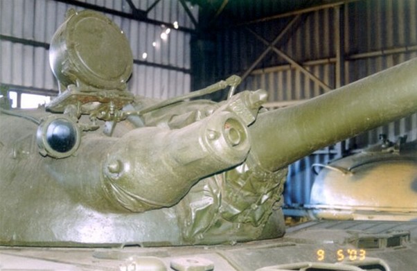 Огнеметный танк ТО-55, огнемет АТО-200 крупным планом