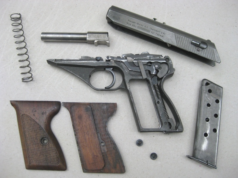 Полная разборка пистолета Маузер HSc