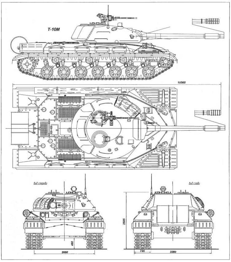 Схема танка Т-10М