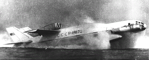 Взлет самолета ВВА-14