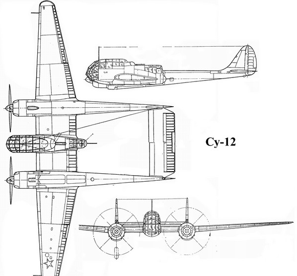 Су-12 - самолет разведчик-корректировщик
