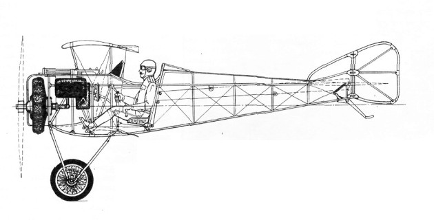 Компоновочная схема истребителя С-20