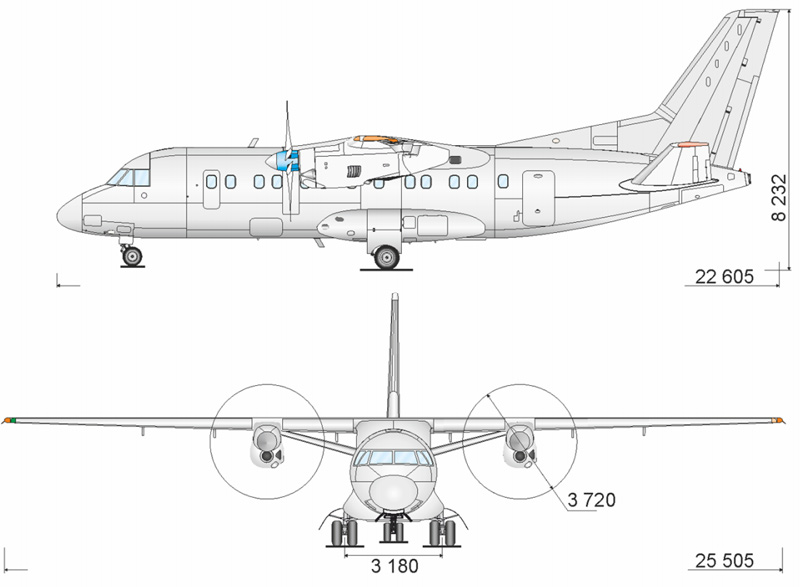 Чертеж ан. Чертёж самолёта АН 140. АН 140 проекция. Диаметр фюзеляжа АН 148. Ил 112 чертеж.