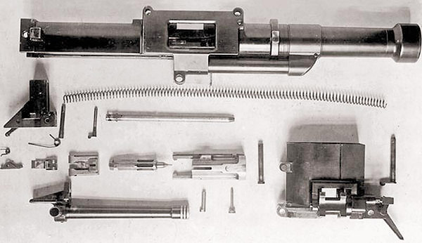 Гранатомет конструкции Таубина образца 1935 г. Неполная разборка