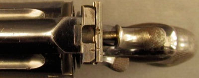 Webley «WG» Target Model образца 1896 года (вид на целик сверху)