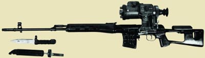 Снайперская винтовка СВД с ночным оптическим прицелом 1ПН51