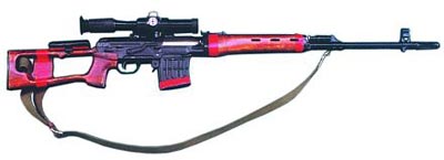 Снайперская винтовка Драгунова СВД с оптическим прицелом ПСО-1