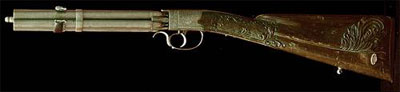 Пеппербокс не обязательно представлял собой пистолет. Например, в Тульском музее хранится капсюльное короткоствольное ружье, сделанное по такому же принципу