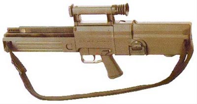 Германская автоматическая винтовка G11, использующая автоматику с накоплением импульса так и не пошла в серию из-за высокой стоимости