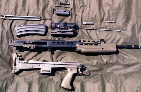 неполная разборка винтовки SA-80