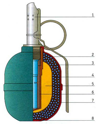 Механизм ф 1. Устройство взрывателя гранаты ф1. Граната ф1 строение. Граната РГД 5 составные части. Строение гранаты ф1.