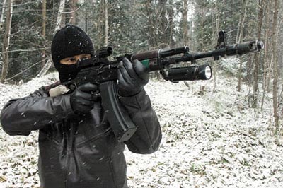 Стрельба из 5,45-мм автомата Калашникова АКС-74 с магазином емкостью 60 патронов