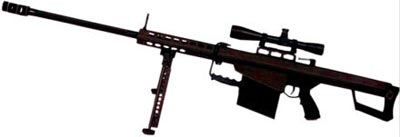 Американская 12,7-мм винтовка М82А1 «Баррет», состоит на вооружении в силах специальных операций нескольких стран