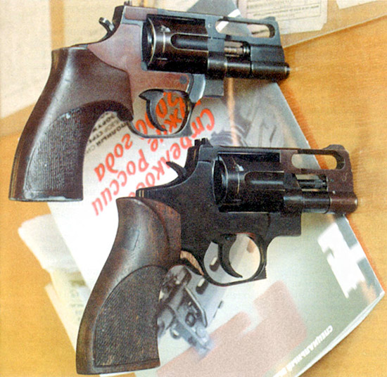 Револьвер «Носорог» был разработан также С.И. Кокшаровым. Оригинальная схема этого оружия позволила значительно повысить его эффективность, однако револьвером до сих пор серьезно не заинтересовалось ни одно из силовых ведомств