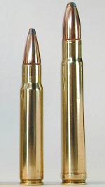 .376 Steyr (слева) .375 Н&Н Mag (справа)
