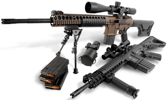 LWRC REPR в варианте «Sniper Model» и «Designated Marksman Rifle»