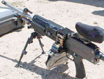 Пулемет LSAT LMG на 4 кг легче нынешнего M249, но обладает той же огневой мощью