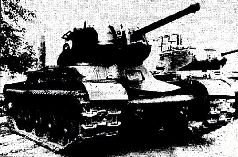 Танк КВ-13 с траками танка Т-34. 1942 г.