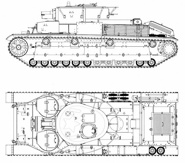 Танк Т-28 выпуска 1936 года.