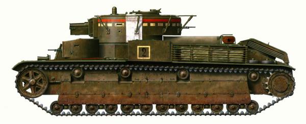 Танк Т-28 из состава 1-й тяжёлой танковой бригады. Белорусский военный округ, лето 1936 года.