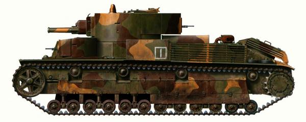 Танк Т-28 из состава 107-го отдельного танкового батальона 14-й армии. Карельский фронт, район Аллакурти, сентябрь 1941 года. Цифра «1» в окантовке указывает на принадлежность машин к 1-й роте.