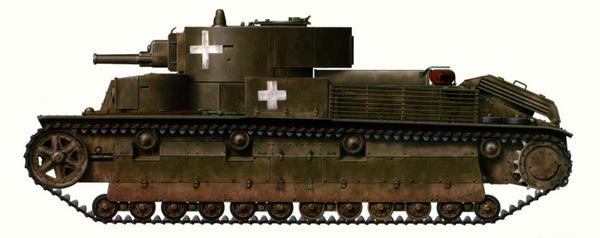 Танк Т-28 на службе в вермахте. Неизвестная <a href='https://arsenal-info.ru/b/book/1627328415/37' target='_self'>танковая</a> часть, лето 1941 года. Фото этой машины с белыми крестами на сегодняшний день пока единственное подтверждение использования Т-28 немцами.