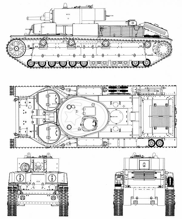 Экранированный вариант танка Т-28 выпуска 1939 года с пушкой Л-10.