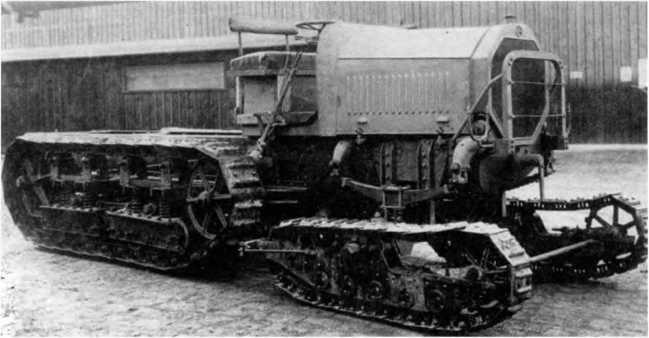 Четырехгусеничное шасси «Бремер-Ваген» («Мариен-Ваген I»), конец 1916 г.