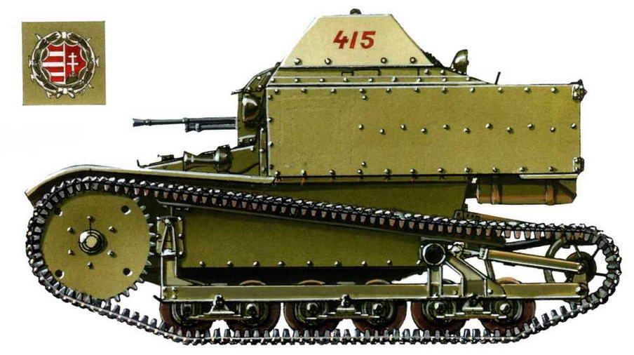 Танкетка Т-27 — трофей венгерской армии, 1943 г.