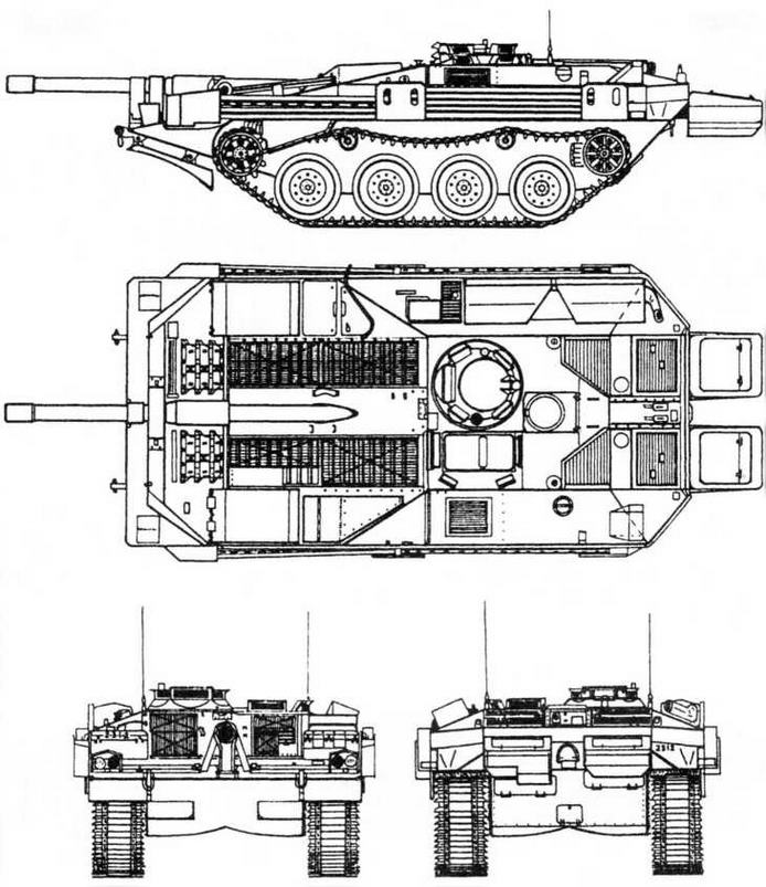 Strv 103 чертеж